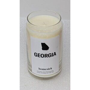 Homesick Georgia Candle Natural Soy Wax Blend Scents of Peach Water Lilies